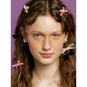 minimi velvet ribbon hairpin[3color]
