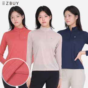 이지바이 리프레쉬 여성 쾌적한 집업 긴팔 티셔츠(ST31LT042M)[35885290]