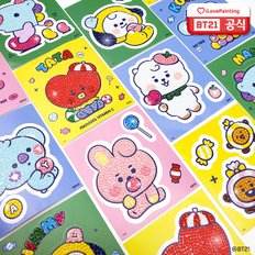 DIY 보석십자수 BTS 굿즈 데코 스티커 BT21 젤리 9.5x11