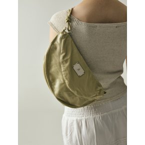 LEATHER CROSS POUCH BAG[BEIGE]