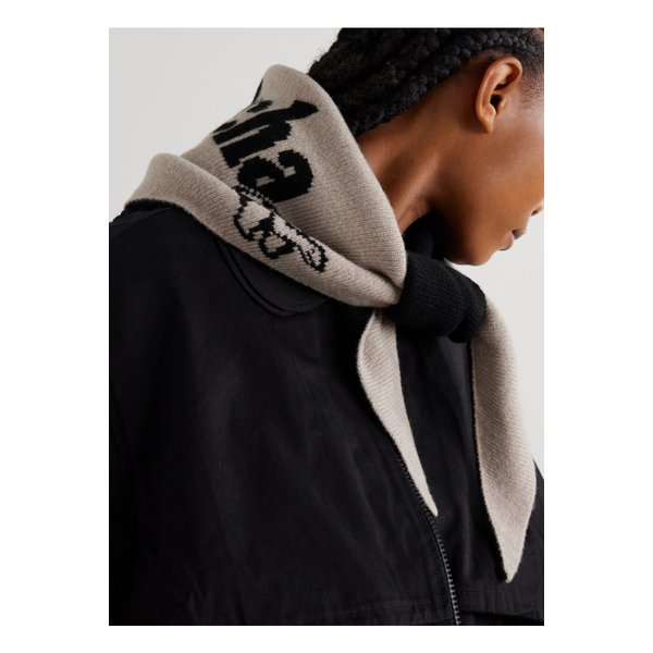 크리스털 장식 메리노 울 캐시미어 혼방 자카드 스카프 멀티컬러 46376663162908768