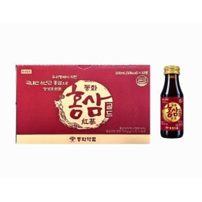홍삼골드 100ml x 10병1박스/국내산 6년근 부채표 병문안 명절 추석 설 선물 국내산 6년근 홍삼