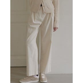 Daily Two Tuck Corduroy Pants - Ivory