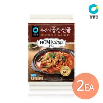 청정원 호밍스 밀키트 부산식 곱창전골 760g x 2개