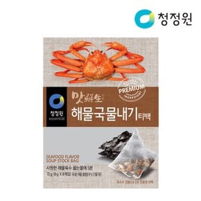 청정원 맛선생 해물 국물내기 티백 72g x6개