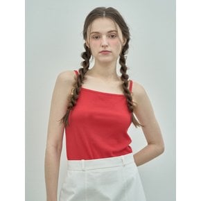 Square sleeveless_red