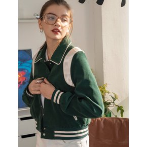 O3700 Coduroy varsity jacket_Green