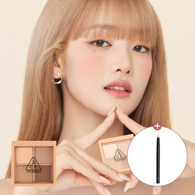 MINI MULTI EYE COLOR PALETTE 미니 멀티 아이 팔레트 [증정] 달달구리 스티커+아이포인트 브러쉬 블랙