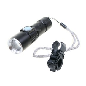 자전거 미니 USB LED전조등 Q5 브라켓포함