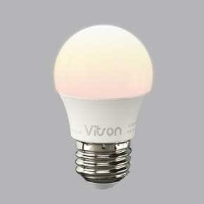 인지구 LED 3W E26 G45 전구색 KS 미니 전구