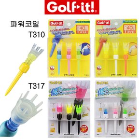 골프잇 파워코일  T310   T317 우레탄티 드라이버티 80mm (정품)