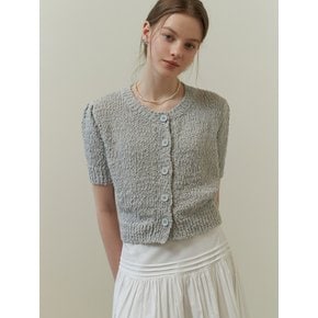 Cake puff cardigan (gray)