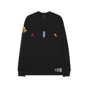 조던 x 자이언 나루토 롱슬리브 티셔츠 블랙   아시아 DO6598-010