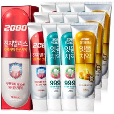 진지발리스 잇몸 충치케어 치약 120gX12개 (오리지날/허벌민트/프로폴리스)