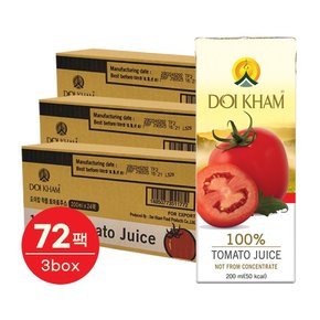 도이캄 100% 착즙 토마토 주스 (200ml x 72팩)