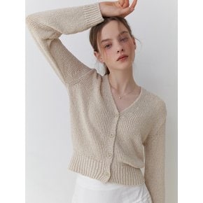 Melt v cardigan (beige)