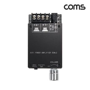 Coms HIFI 블루투스 앰프 AUX Bluetooth 미니 라디오 프리 이동식 2.0 50W+50W