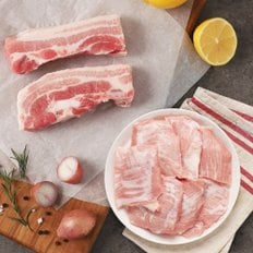 인정푸드 [고기장인백정] 무항생제 한돈 통삼겹살 400g + 통항정살 400g
