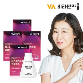 레스베라트롤 컴플렉스 500mg 4박스 총360정 12개월분