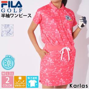 3132444 FILA GOLF 필라 골프 웨어 원피스 반소매 레이디스 브랜드 봄 여름  CA3235309