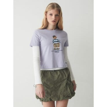 후아유 Steve Photo Crop T-Shirt WHRPE3724F