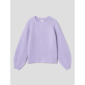 [정상가179,000원] Wool Puff Sleeve Relax Fit Pullover  Lavendar (WE2Y51C72T)