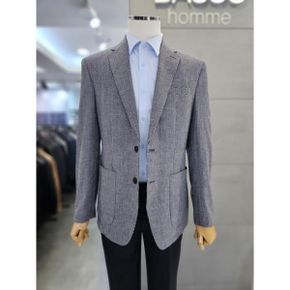 세이브존03  25 블루 린넨 블렌드 마이크로 조직 콤비자켓 WSAGZ2JS65ABUA_P389631509