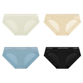 4종 1택 베이직 여성 햄 팬티 (CFWBR162LBE,LBU+CEWBP162BK,SK)