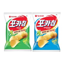  오리온 포카칩 오리지널 110g 6개 + 어니언 110g 6개(총12개)