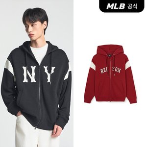 MLB [코리아공식] [MLB] 스포티브 바시티 어깨배색 후드집업 (2 COLOR)