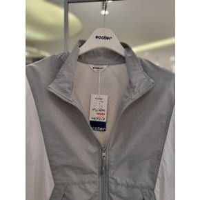 에꼴리에 블록 배색 반목 점퍼 24b0101