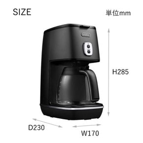 De`Longhi ICMI011J-BK DeLonghi(데롱기) 드립 커피 메이커 디스틴타 레귤러 커피 6잔용 티타늄