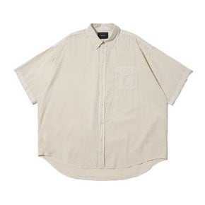 CB PIGMENT SHORT SLEEVE SHIRT (BEIGE)