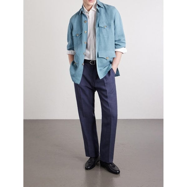 루비나찌 치로 스트레이트 리넨 수트 팬츠 46376663163091880