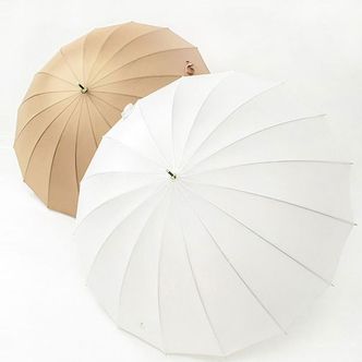 제이큐 여성용 심플 클래식컬 우산/접이식 튼튼한 큰 장우산