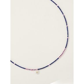 925 Lapis Pink Point Necklace