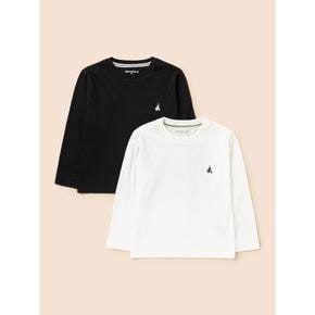[5% 할인][빈폴키즈] 긴소매 2PACK 세트  화이트 BI6841U171