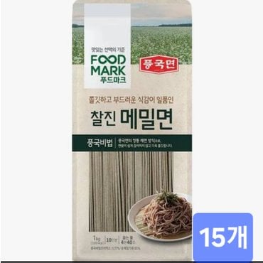 청정원 풍국면 찰진메밀면 1kg 15개(한박스)