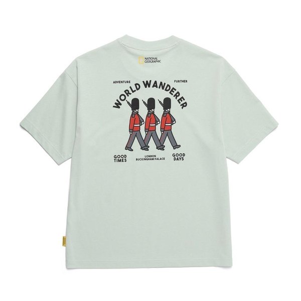 [부산점] N252UTS111 069 내셔널지오그래픽 오비스 유니 WANDERER 그래픽 세미오버핏 반팔 티셔츠
