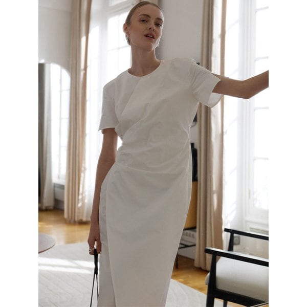 루미에르 랩 드레스 - WHITE