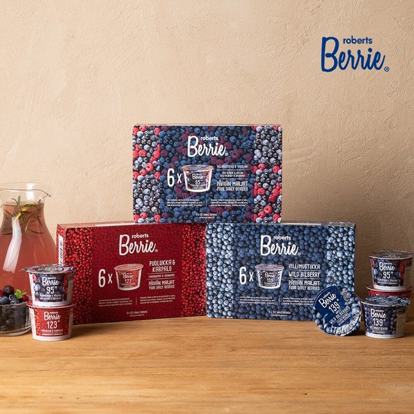 로버츠베리에 3종 혼합 구성(빌베리+라즈베리+링곤베리)