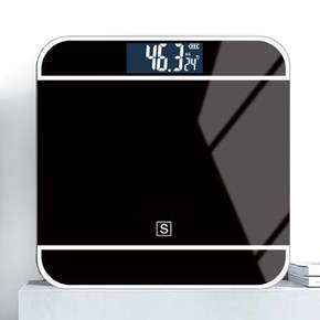 i79블랙 강화유리 디지털 LCD 체중계 180kg