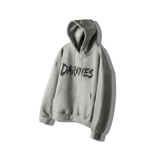 다크니스 오버핏 후드 (그레이)