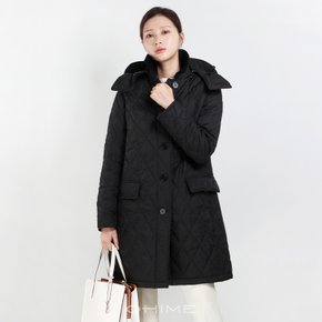 (당일출고) 버버리자켓 NEW 데레햄 여성 퀼팅 롱 80712341/807921 블랙