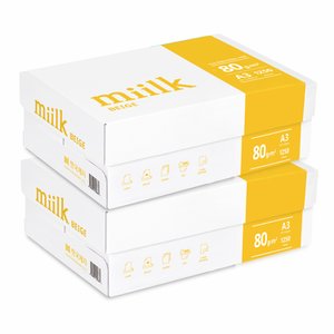 miilk 밀크베이지 A3용지 80g (2500매) A3 복사용지 복사지