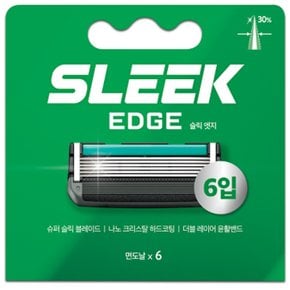 SLEEK 엣지 면도날 6입