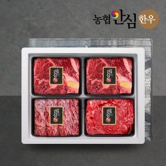 팸쿡 농협안심한우 혼합2호 선물세트 1.2kg (등심2팩/채끝/불고기)