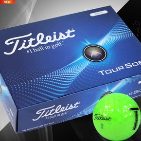 2024년 Titleist 투어소프트 골프공(그린)[1더즌12알]