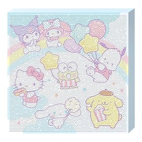 산리오 레인보우 월드 보석십자수 캔버스 25x25cm BS25-706N
