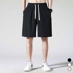 편한 나일론 남성 5부 화이트 흰색 남자 여름 밴딩 반바지 팬츠